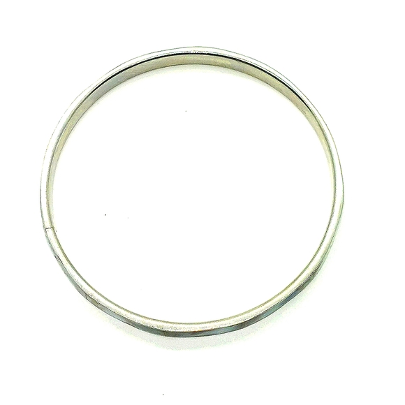 Vintage Blue Mother of Pearl Bangle bracelet - Picture 6 of 7